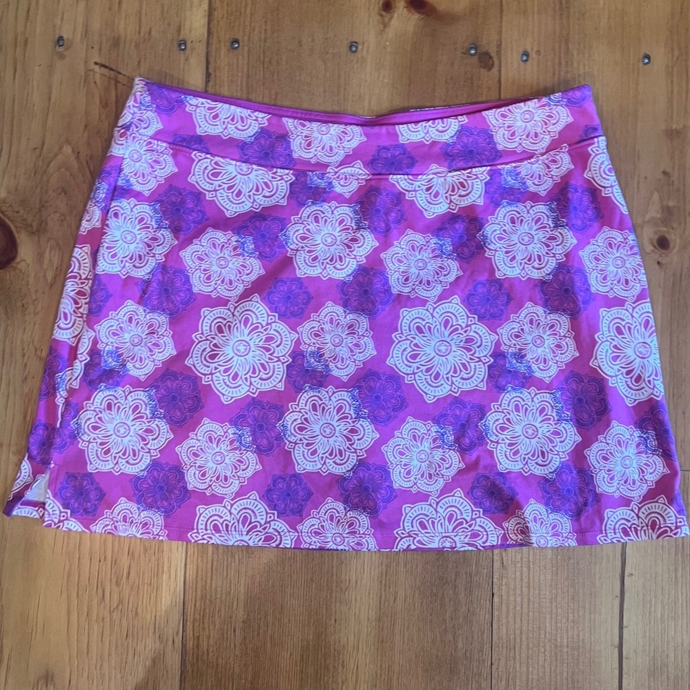 Tranquility Colorado Clothing Pink Purple Mandala Floral‎ Athletic Skort XL A9